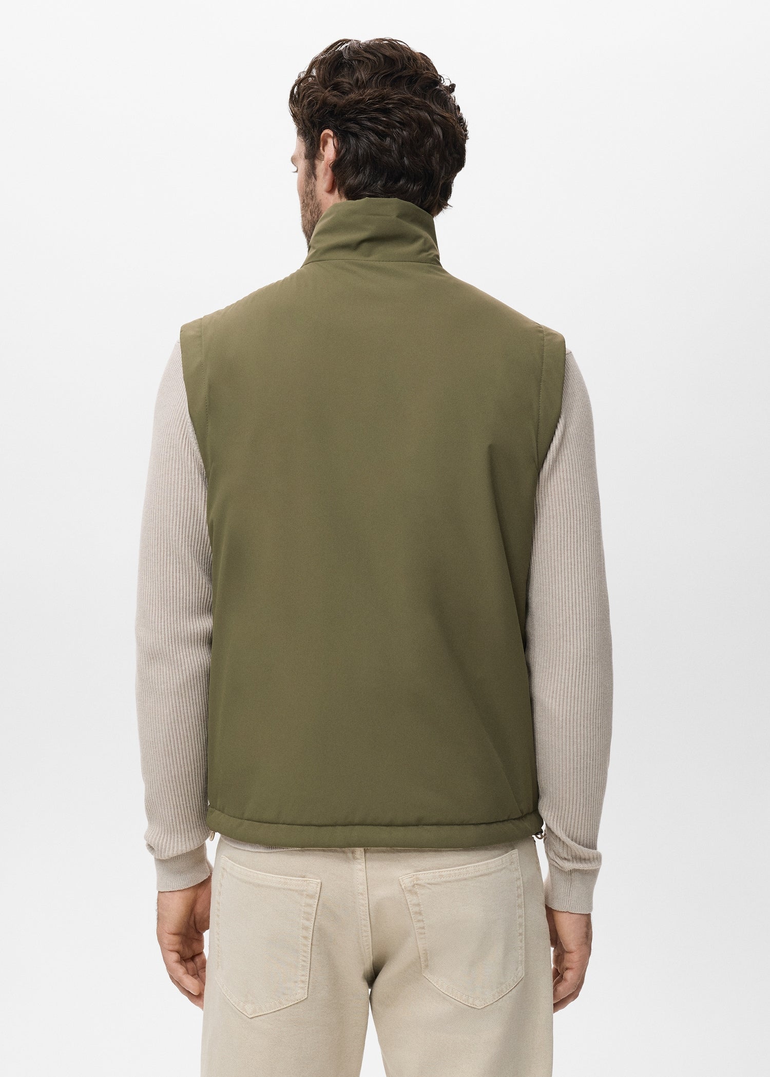 Mango outer vest nadast in Green - R