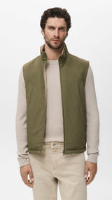 Mango outer vest nadast in Green
