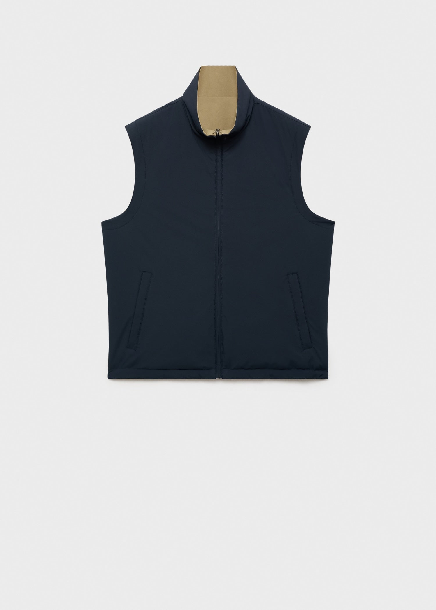Mango outer vest nadast in Navy - B