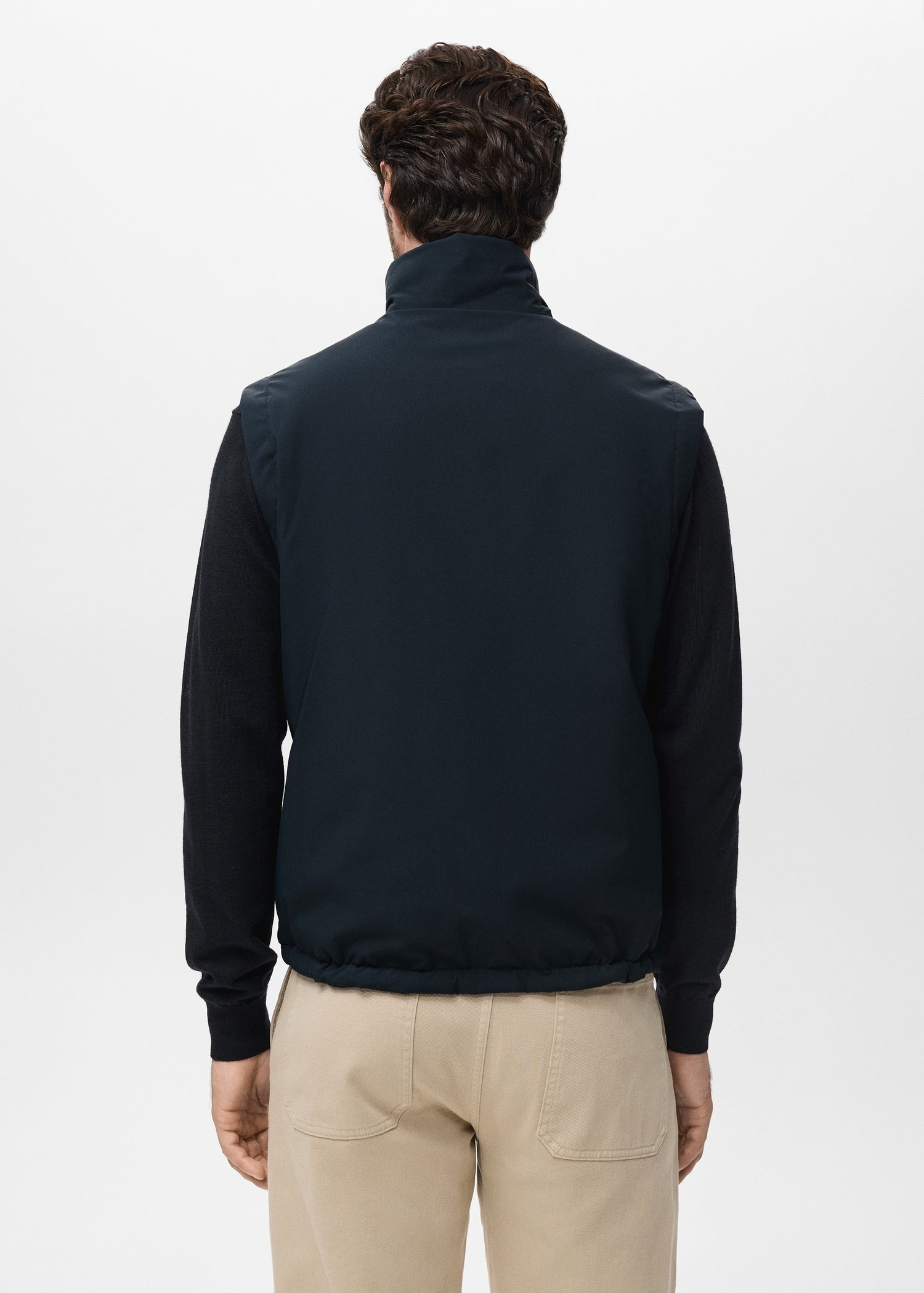 Mango outer vest nadast in Navy - R