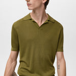 Mango poloshirt boda in Green