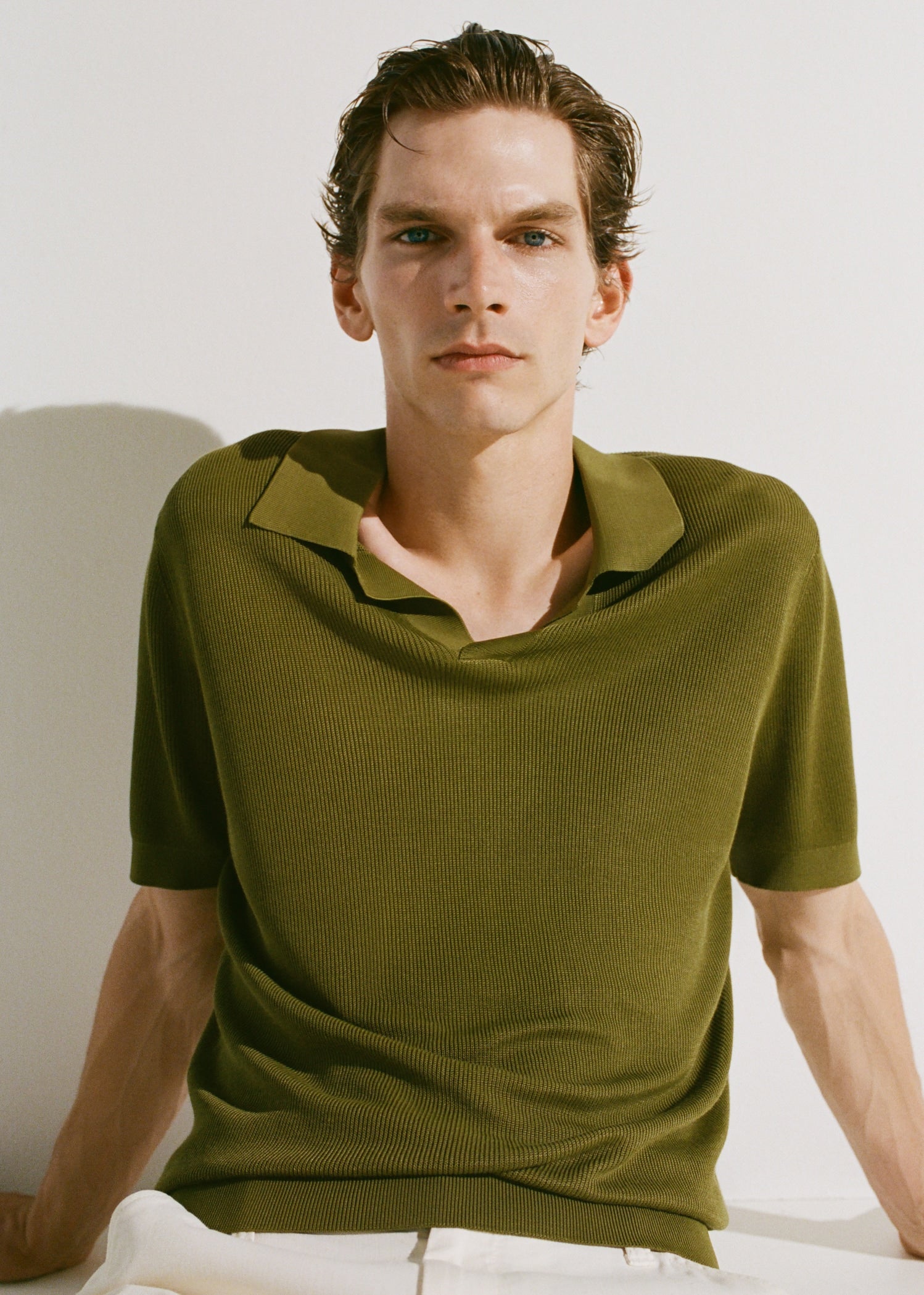 Mango poloshirt boda in Green - D5