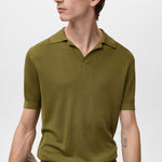 Mango poloshirt boda in Green