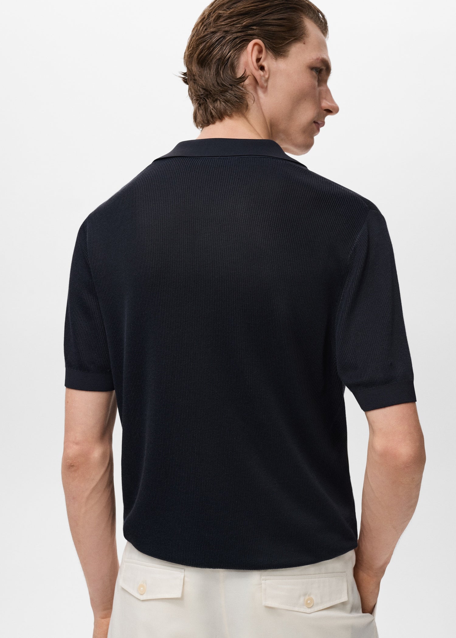 Mango poloshirt boda in Petroleum Blue - R