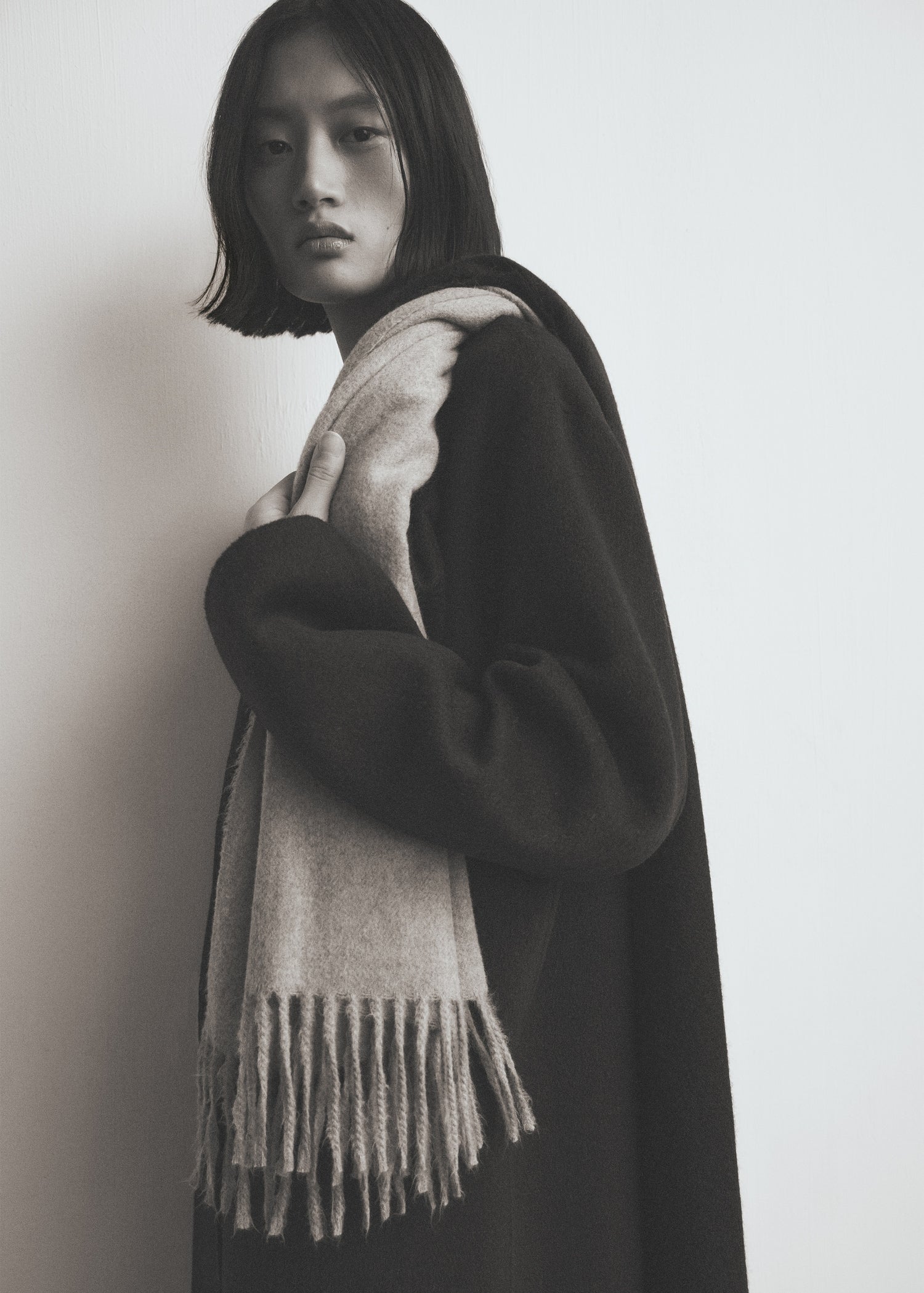 Mango scarf sweet in Light Grey Vig. - 99999999_01