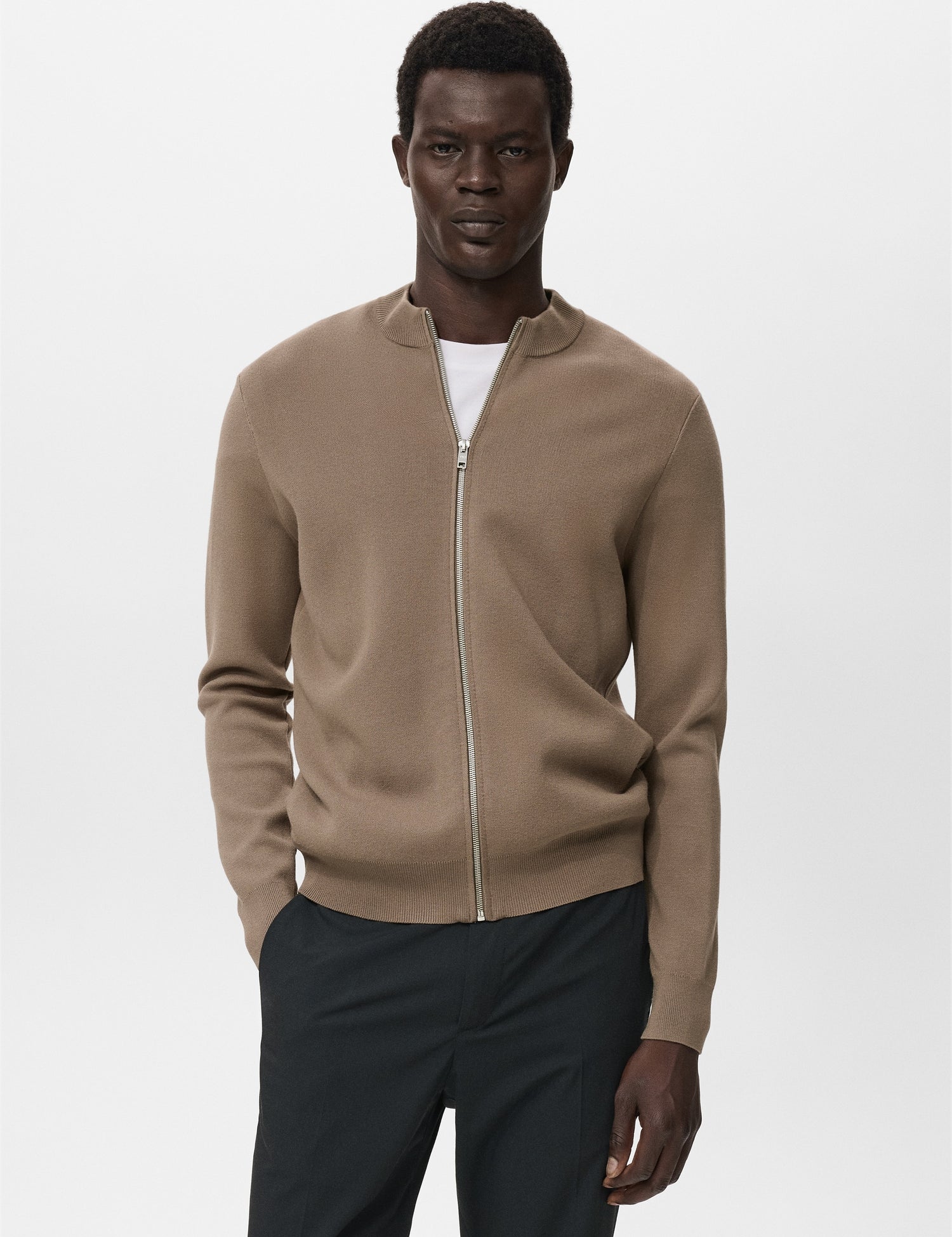 Mango cardigan luxusc in Taupe