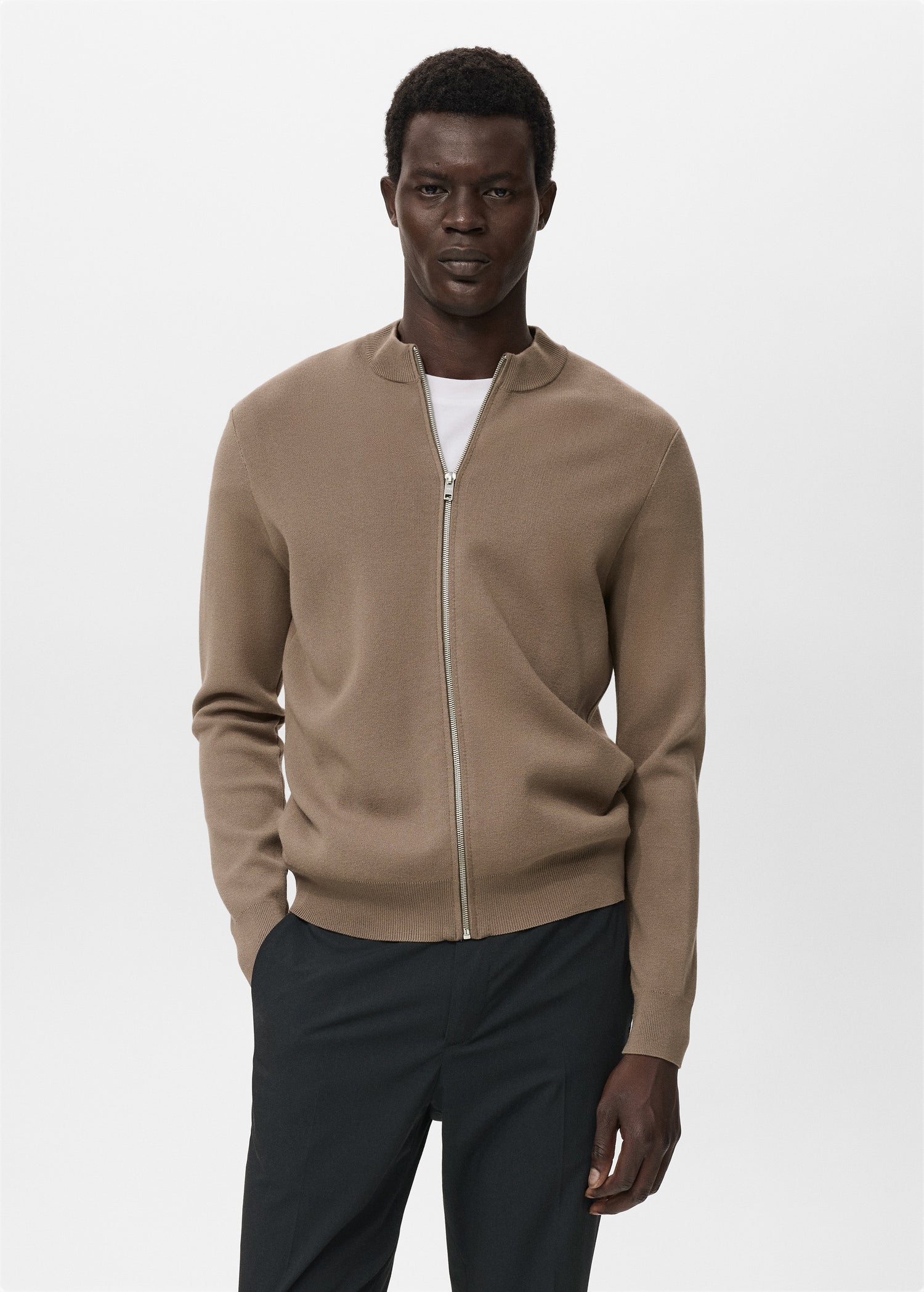 Mango cardigan luxusc in Taupe