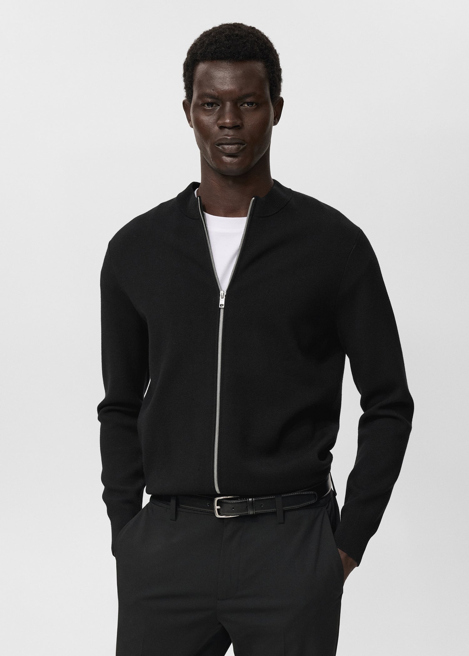 Mango cardigan luxusc in Black