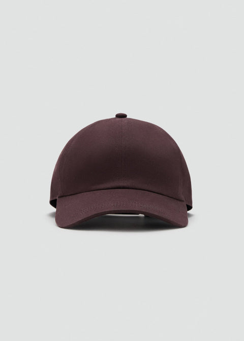 Mango cap fabric in burgundy