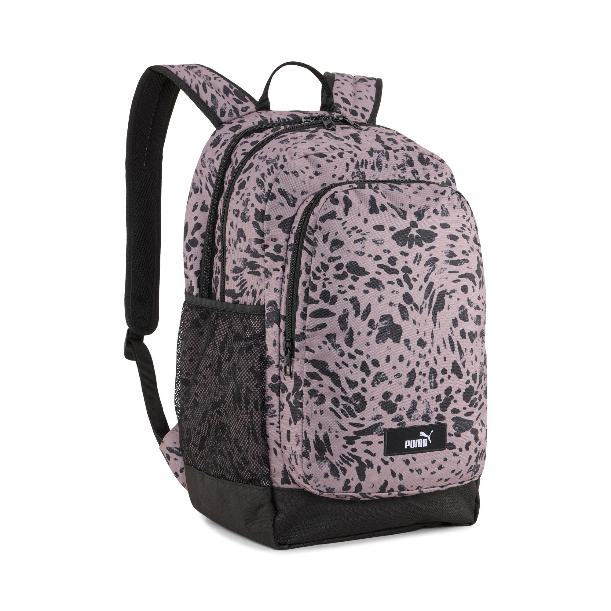 PUMA academy 29L all-over print backpack in sandstone