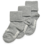 Hummel sora 3 pack sock in grey melange - Image 1