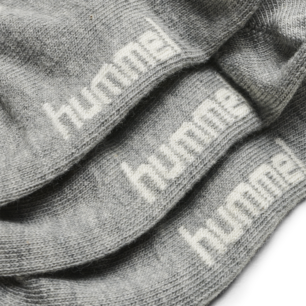 Hummel sora 3 pack sock in grey melange - Image 2
