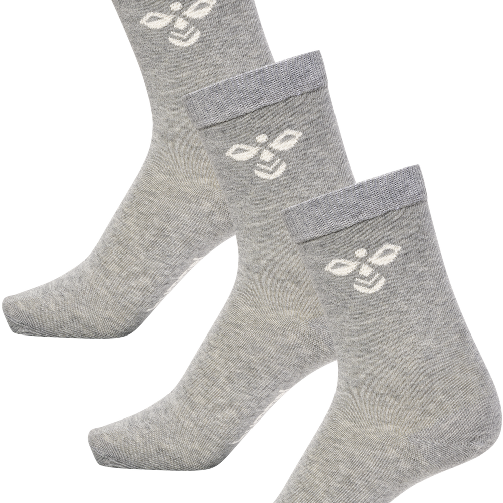 Hummel sutton 3pack sock in grey melange - Image 1