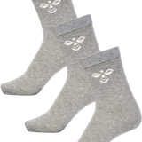 Hummel sutton 3pack sock in grey melange - Image 1