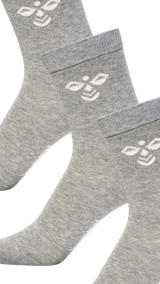 Hummel sutton 3pack sock in grey melange - Image 1