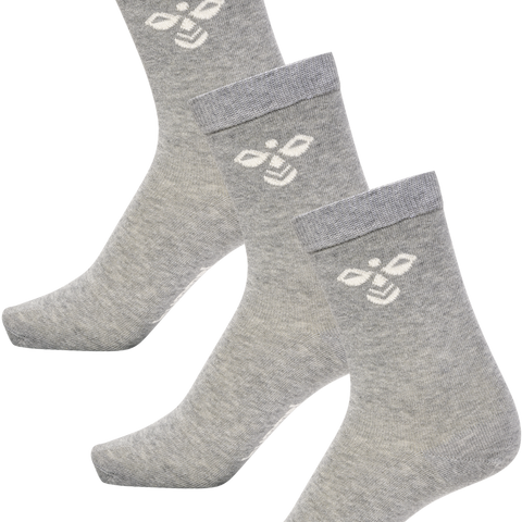 Hummel sutton 3pack sock in grey melange