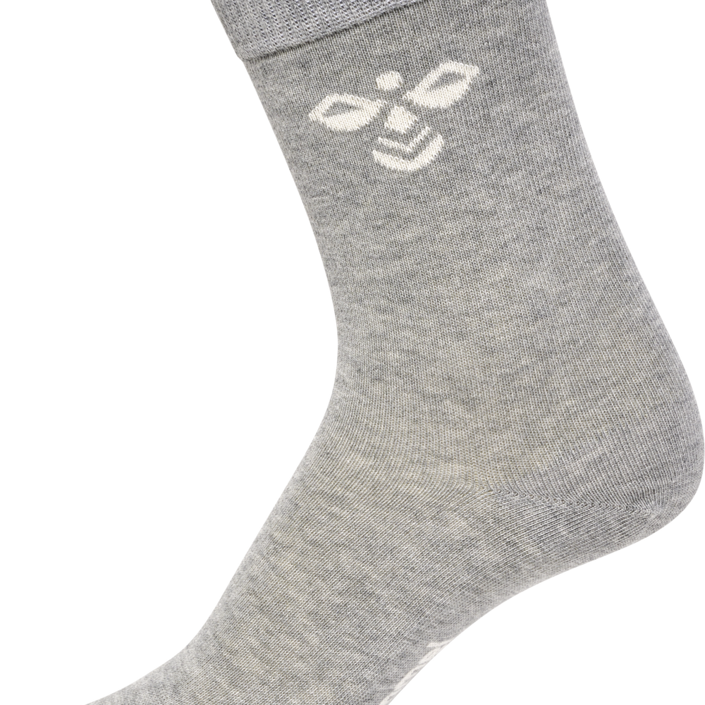 Hummel sutton 3pack sock in grey melange - Image 2