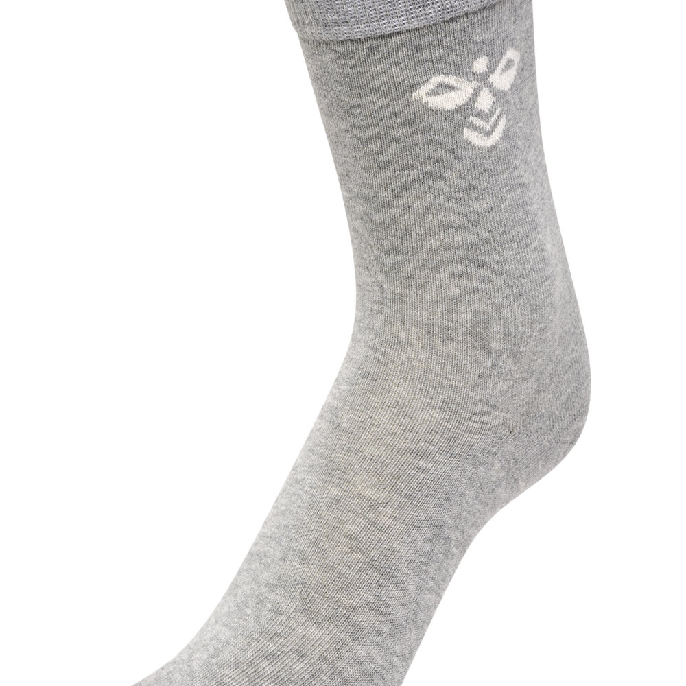 Hummel sutton 3pack sock in grey melange - Image 3