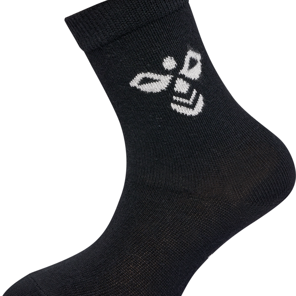 Hummel sutton 3pack sock in black grey melange blue nights - Image 3