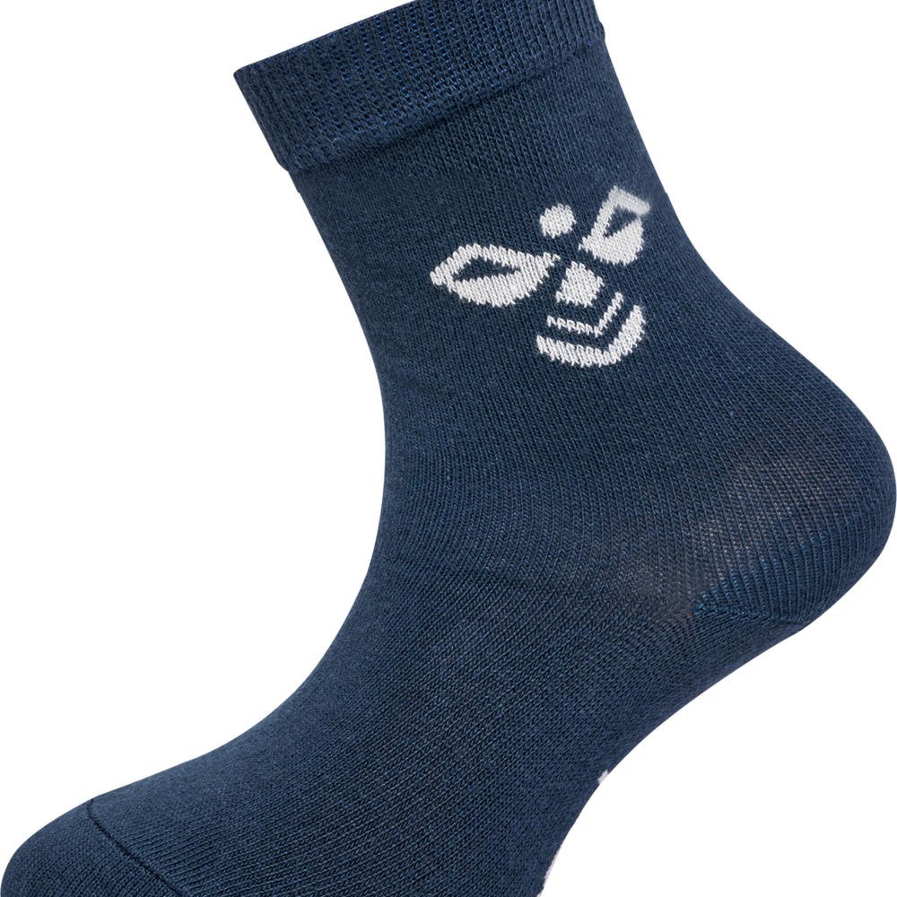 Hummel sutton 3pack sock in black grey melange blue nights - Image 4