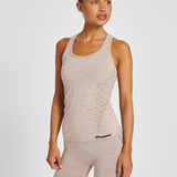 Hummel hmlCI seamless top in driftwood melange - Image 1