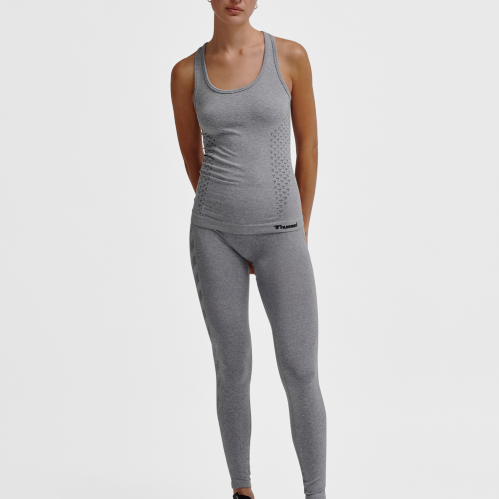 Hummel hmlCI seamless top in grey melange - Image 3