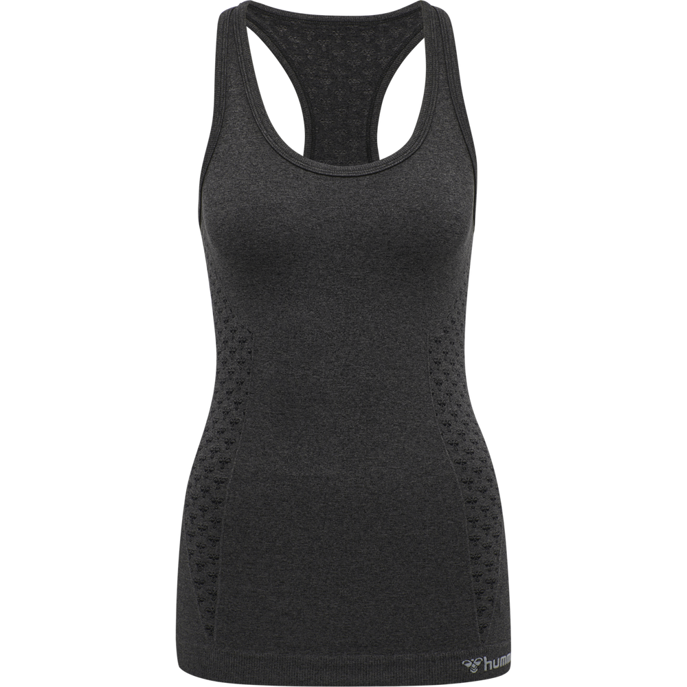 Hummel hmlCI seamless top in black melange - Image 7