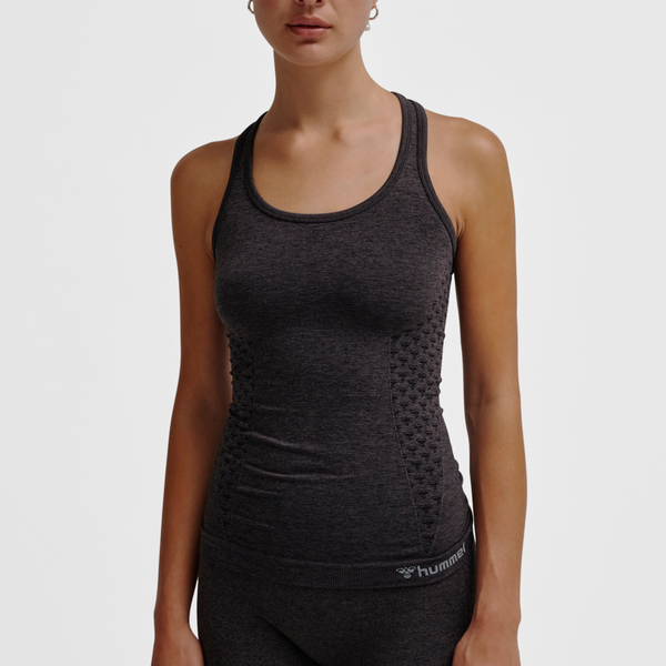 Hummel hmlCI seamless top in black melange