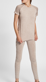 Hummel hmlCI seamless mid waist tights in driftwood melange - Image 2