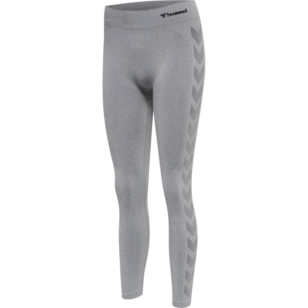 Hummel hmlCI seamless mid waist tights in grey melange - Image 5