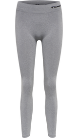 Hummel hmlCI seamless mid waist tights in grey melange - Image 7