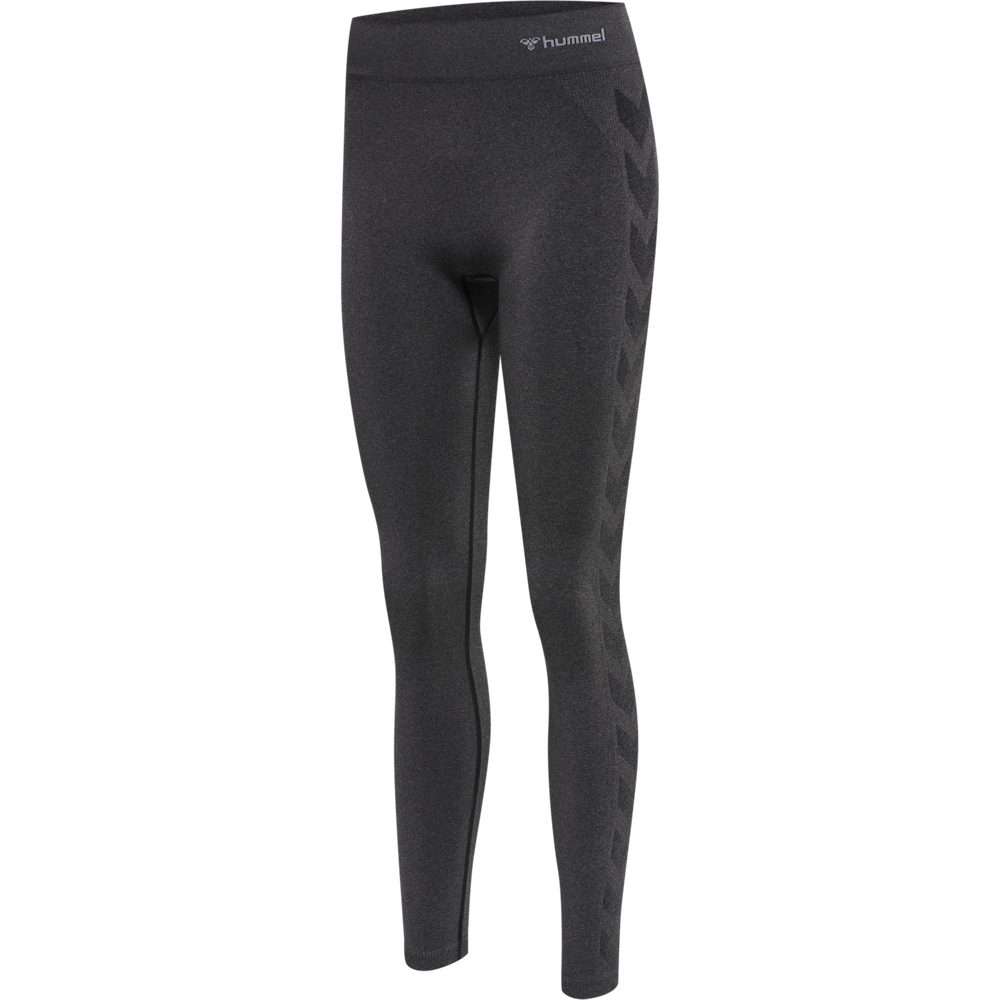 Hummel hmlCI seamless mid waist tights in black melange - Image 5