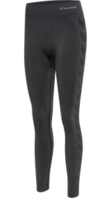 Hummel hmlCI seamless mid waist tights in black melange - Image 5