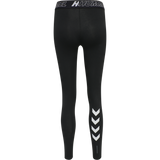 Hummel hmlTE maja mid waist cotton tights in black - Image 6