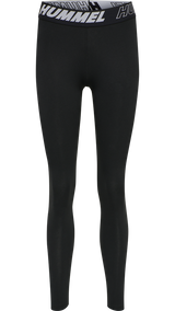 Hummel hmlTE maja mid waist cotton tights in black - Image 7