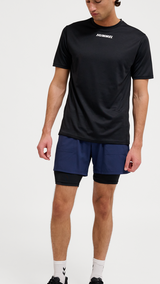 Hummel hmlTE topaz tight shorts in black - Image 3