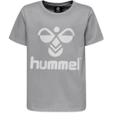 Hummel hmlTRES tshirt ss in grey melange - Image 3