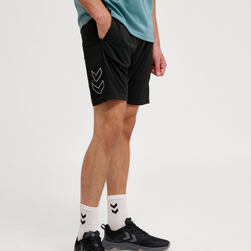 Hummel hmlTE flex mesh shorts in black - Image 1