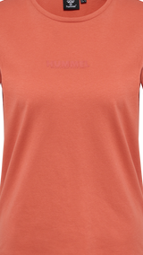 Hummel hmlLEGACY woman t shirt in apricot brandy - Image 7
