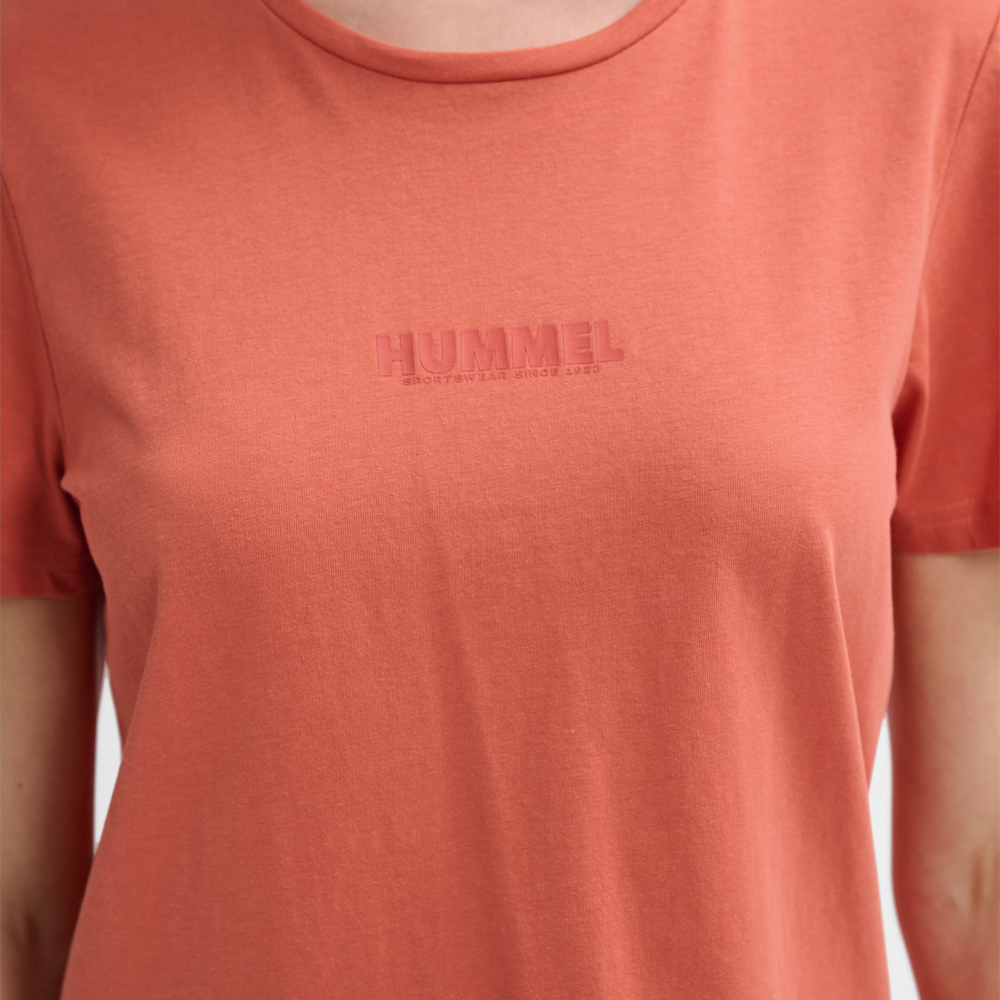 Hummel hmlLEGACY woman t shirt in apricot brandy - Image 4