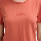 Hummel hmlLEGACY woman t shirt in apricot brandy - Image 4
