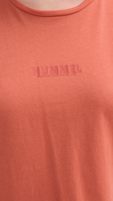 Hummel hmlLEGACY woman t shirt in apricot brandy - Image 4