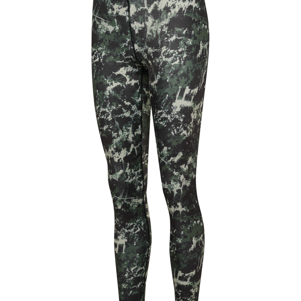 Hummel hmlTE twist aop mid waist tights in climbing ivy - Image 5