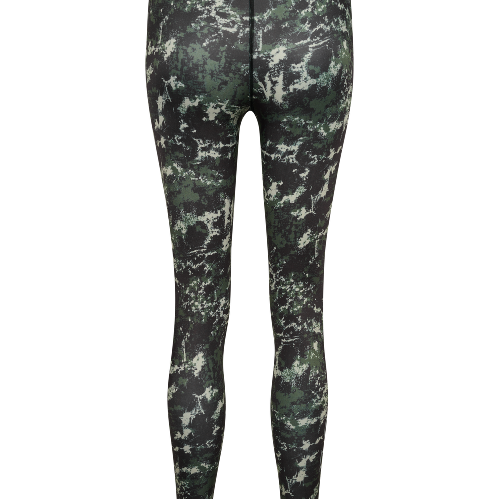 Hummel hmlTE twist aop mid waist tights in climbing ivy - Image 6