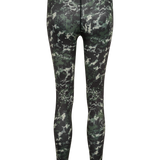 Hummel hmlTE twist aop mid waist tights in climbing ivy - Image 6