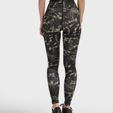 Hummel hmlTE twist aop mid waist tights in climbing ivy - Image 2