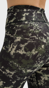 Hummel hmlTE twist aop mid waist tights in climbing ivy - Image 4