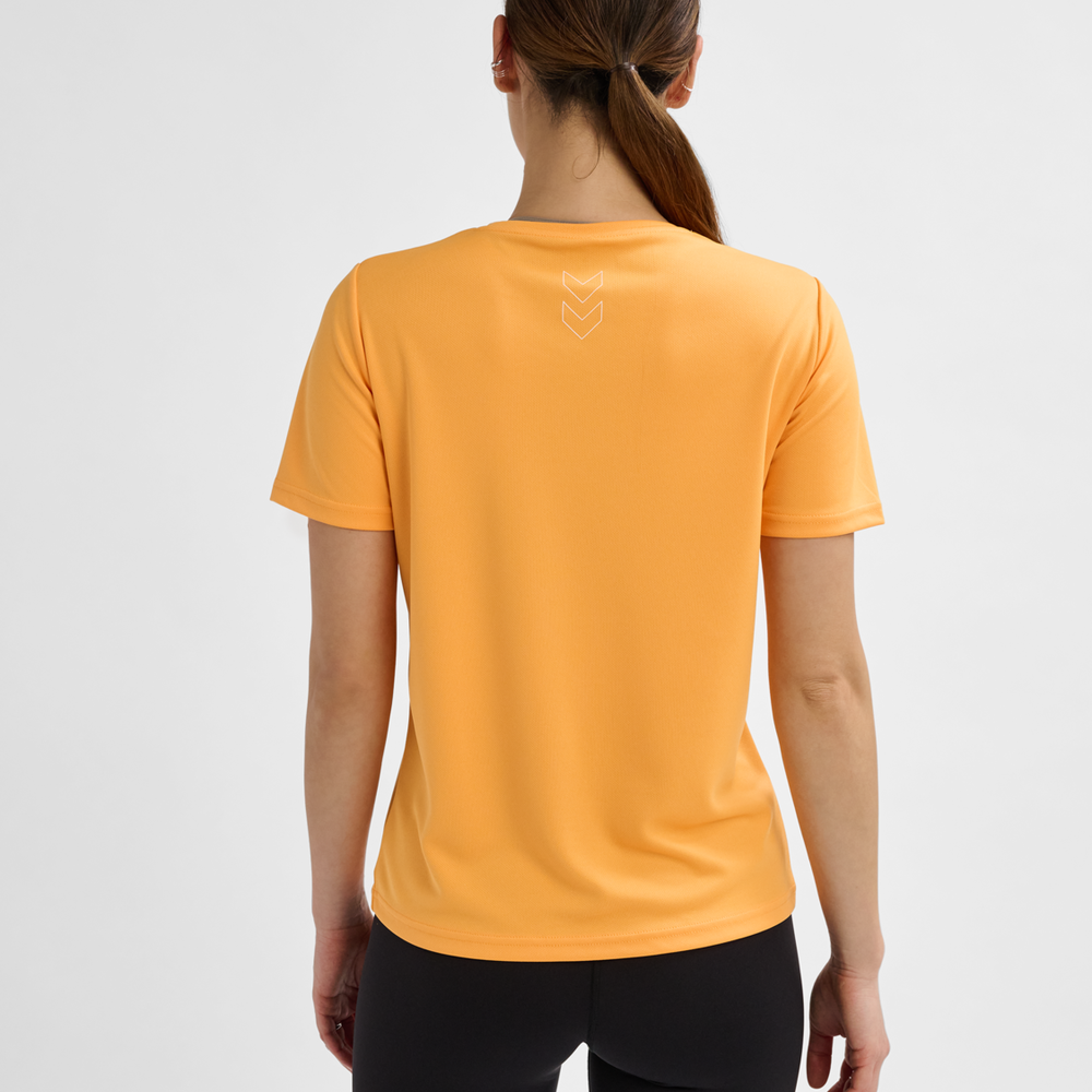 Hummel hmlTE tola t shirt in blazing orange - Image 2