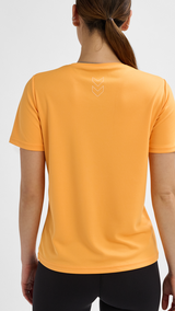 Hummel hmlTE tola t shirt in blazing orange - Image 2