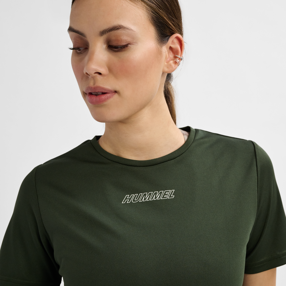 Hummel hmlTE tola t shirt in climbing ivy - Image 4